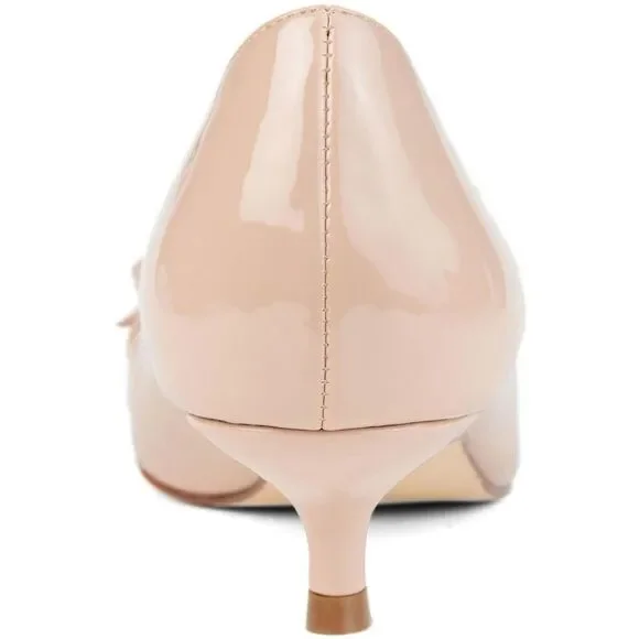 Journee Collection Beige Kitten Heels - Picture 3 of 6